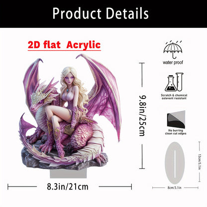 Lila - Fantasy Dragon Acrylic Decor