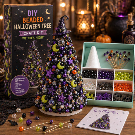 DIY Beaded Holiday Craft Kit – Christmas & Halloween Designs