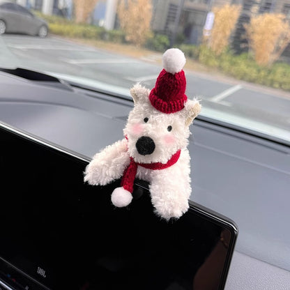 Westie Car Decoration - Cute Dog Doll Ornaments