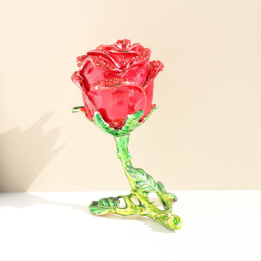 Minimalist Ceramic Rose Ornament - Desk & Home Decor