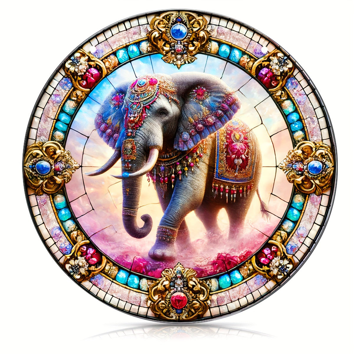 Animal Series Colorful Stained Glass Style Hanging Ornaments for Home