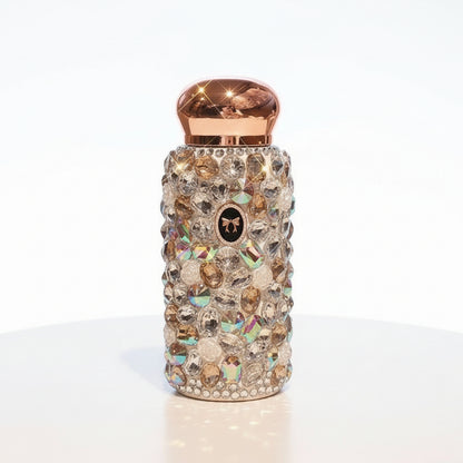 Glittering Whisper · Crystal-Studded Insulated Tumbler
