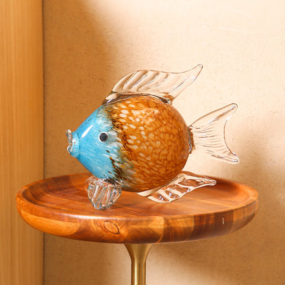 Tropical Glass Fish Decor - Creative Crystal Animal Crafts