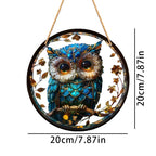 Round owl acrylic hanging ornament size guide