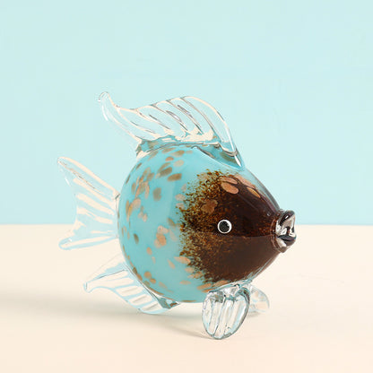 Tropical Glass Fish Decor - Creative Crystal Animal Crafts