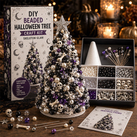 DIY Beaded Holiday Craft Kit – Christmas & Halloween Designs