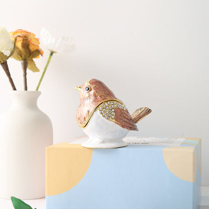 Enamel Jewelry Trinket Box – Creative Metal Gift for Rings & Keepsakes