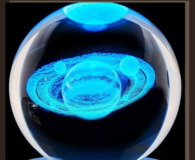Creative Night Light Decoration - Glowing Crystal Ball Universe Mini Lamp
