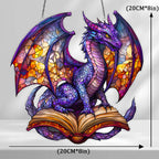 Dragonveil purple dragon hanging ornament dimension diagram