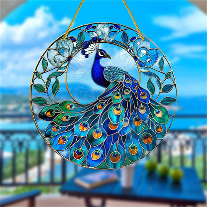 Animal Series Colorful Stained Glass Style Hanging Ornaments for Home