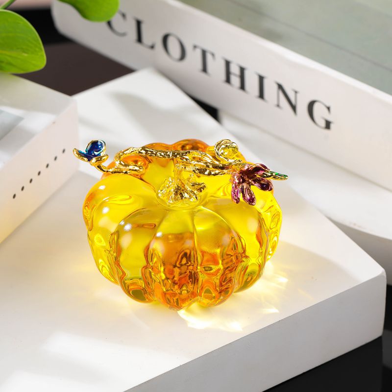 Creative Crystal Pumpkin Decorations
