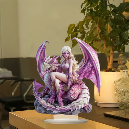 Lila - Fantasy Dragon Acrylic Decor
