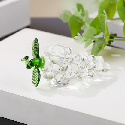 Crystal Glass Fruit Grape Decoration Crafts