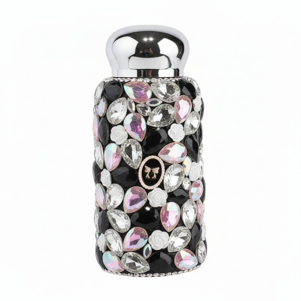 Glittering Whisper · Crystal-Studded Insulated Tumbler
