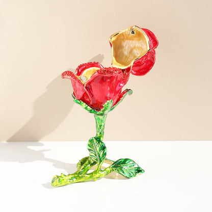 Minimalist Ceramic Rose Ornament - Desk & Home Decor