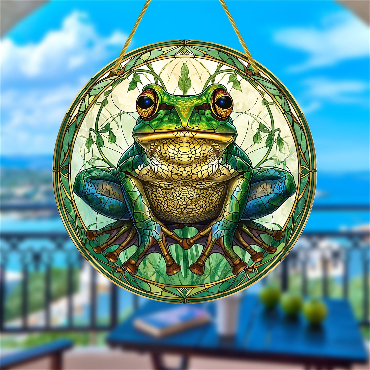 Animal Series Colorful Stained Glass Style Hanging Ornaments for Home