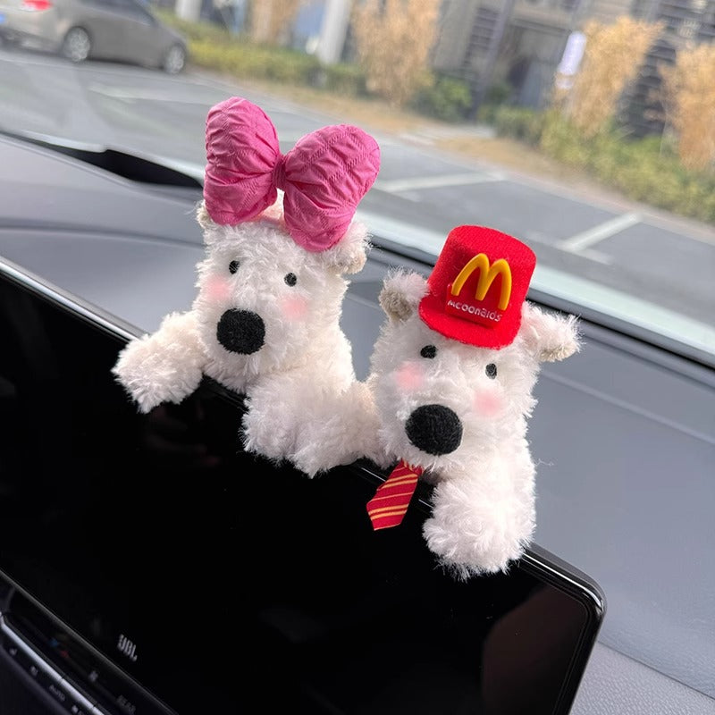 Westie Car Decoration - Cute Dog Doll Ornaments