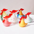 GlassyNest - Modern Simple Glazed Crystal Chicken Ornament