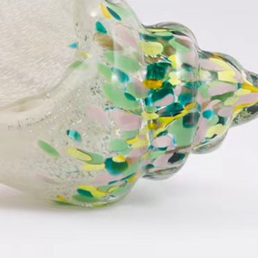Handmade Glass Sea Shell & Conch Ornaments | Coastal Glass Art Decor