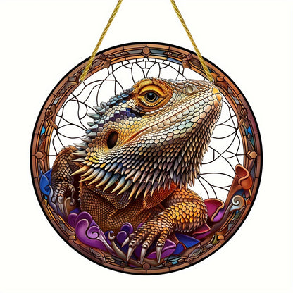 Animal Series Colorful Stained Glass Style Hanging Ornaments for Home