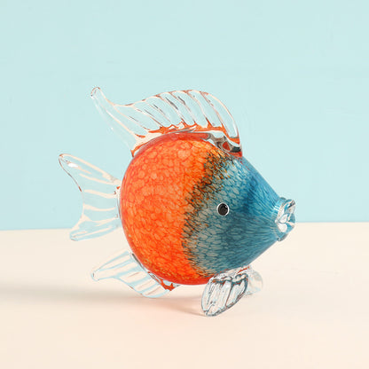 Tropical Glass Fish Decor - Creative Crystal Animal Crafts