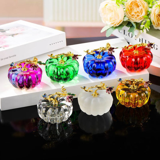Creative Crystal Pumpkin Decorations