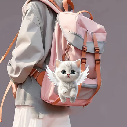 Cute Mermaid Cat 2D Acrylic Keychain