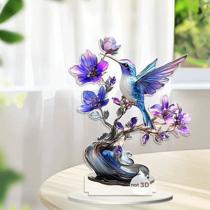 Humi & Bloom - Acrylic Hummingbird Tabletop Decor