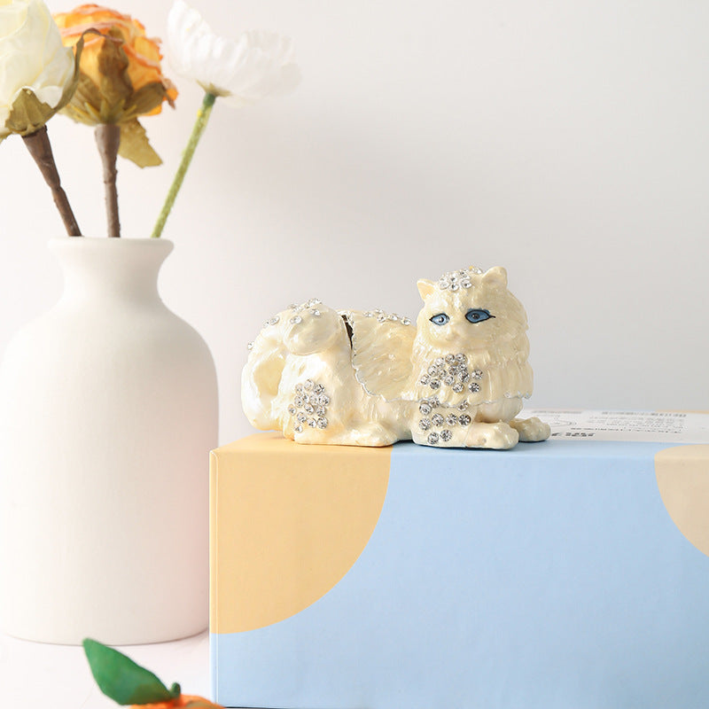 Enamel Jewelry Trinket Box – Creative Metal Gift for Rings & Keepsakes