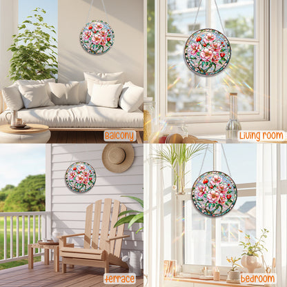 Flower Sun Catcher - Stained Glass Window Hanging