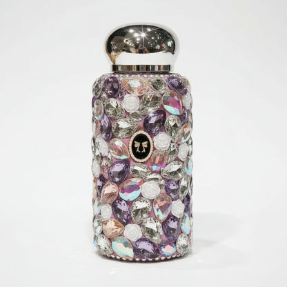 Glittering Whisper · Crystal-Studded Insulated Tumbler