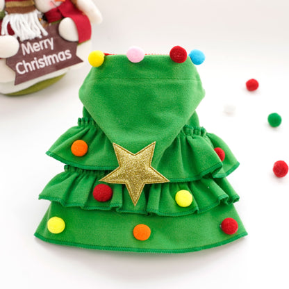 Christmas Pet Cape – Cozy Holiday Cloak for Dogs & Cats, Cute Winter Costume for Christmas Photos & Parties