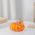 Pure handmade glass pumpkin ornament pastoral color pumpkin ornament