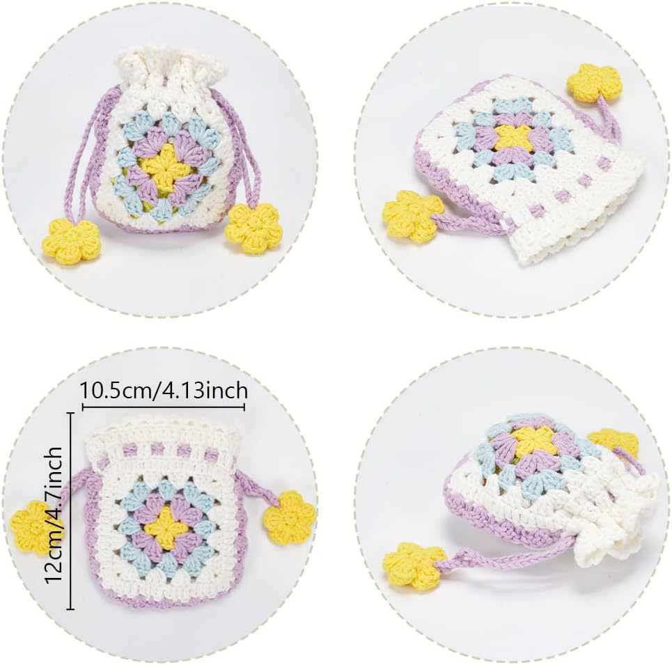 Wool hand-woven small animal doll DIY handmade crochet wool bag material package