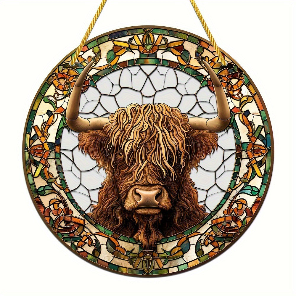 Animal Series Colorful Stained Glass Style Hanging Ornaments for Home