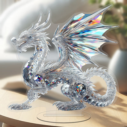 Drako - 2D Acrylic Majestic Dragon Design Desktop Ornament