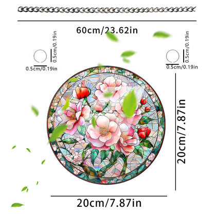 Flower Sun Catcher - Stained Glass Window Hanging