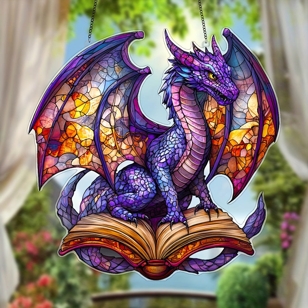 Dragonveil - Glass Dragon Acrylic Decor | Bohemian Purple Dragon