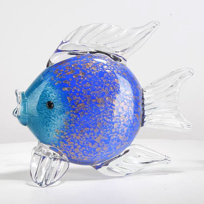 Tropical Glass Fish Decor - Creative Crystal Animal Crafts
