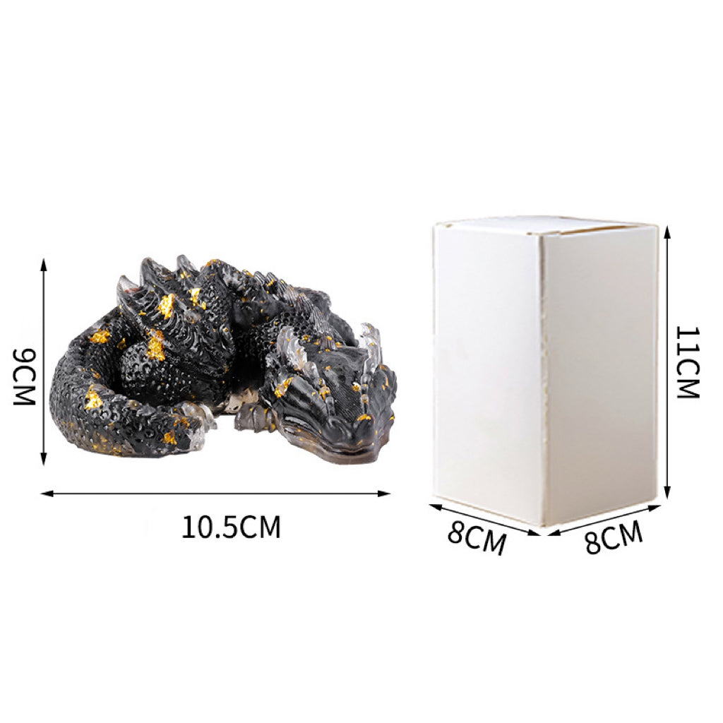 Natural Crystal Gravel Glue Flying Dragon Ornaments